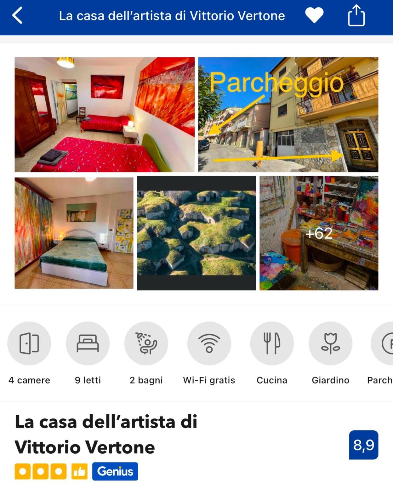 La Casa Dell'Artista Di Vittorio Vertone Pietragalla Eksteriør billede